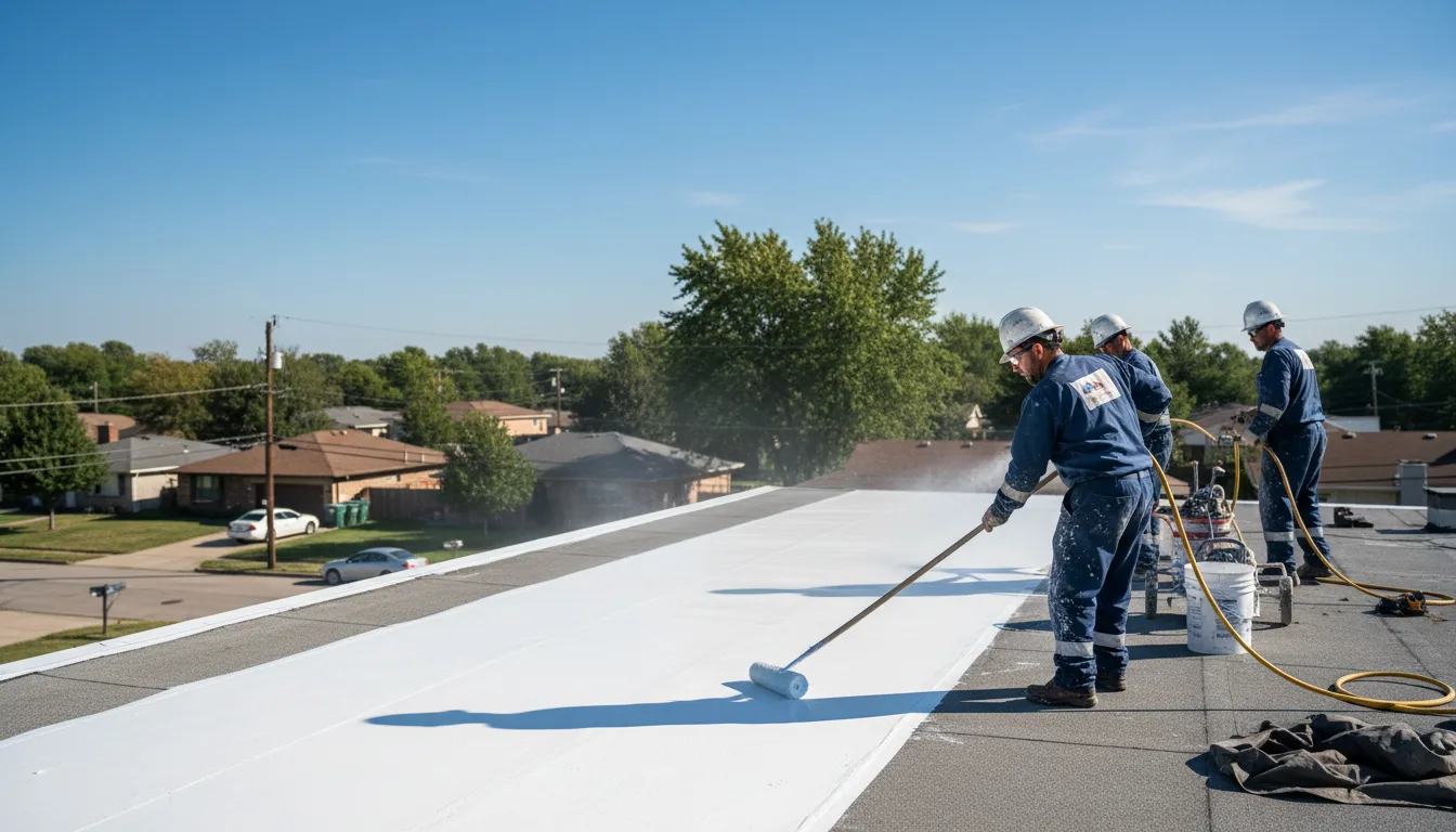 Commercial roof coating in Derrick City, PA near me
